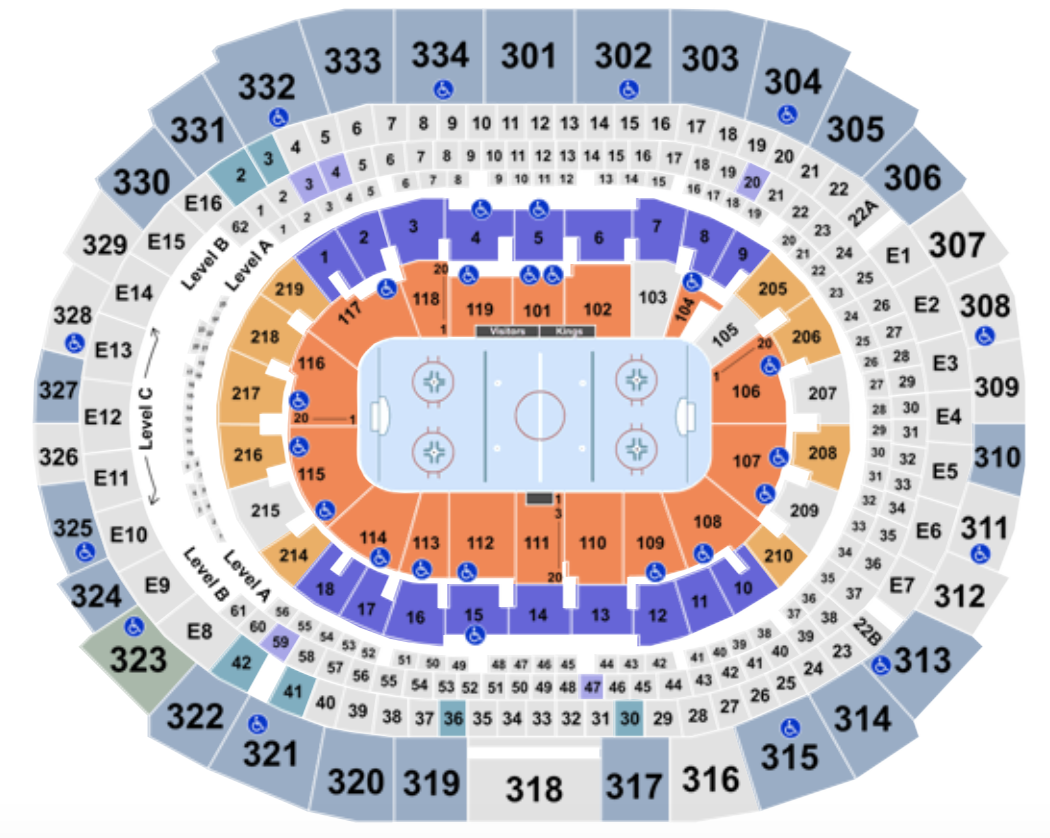 Golden 1 Seating Chart With Rows